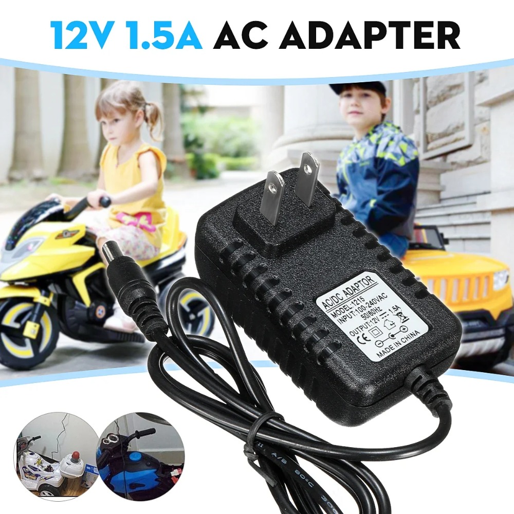 AC 100-240V to DC 12V 1A Charg - Kids Toys Quad recension och pris