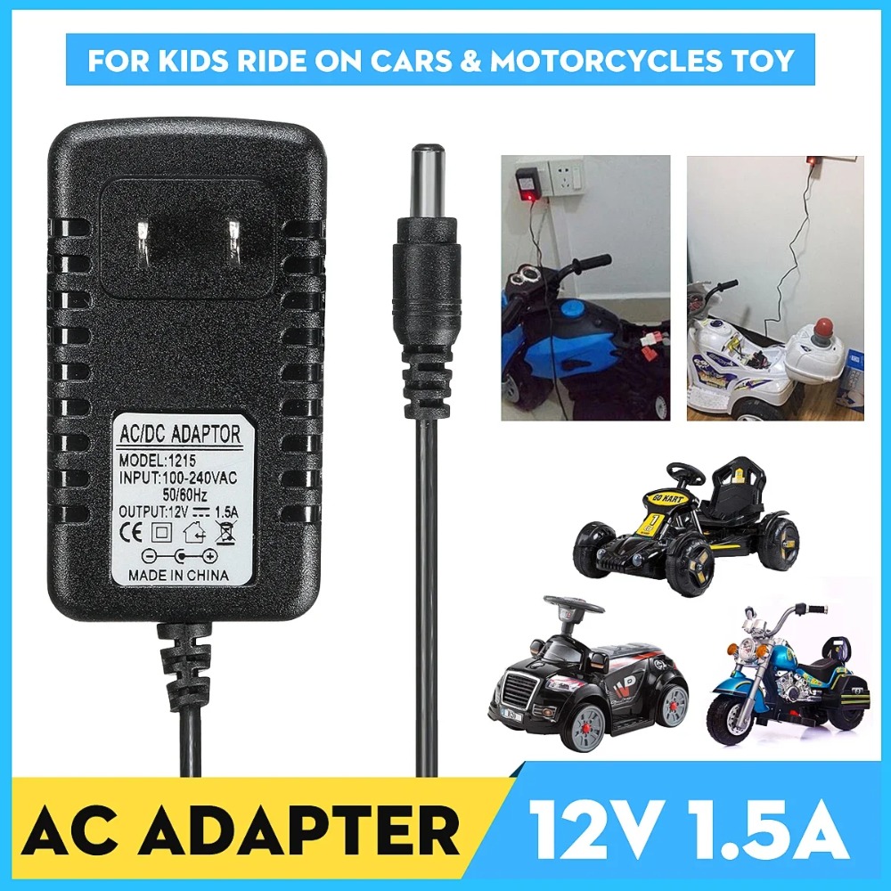 AC 100-240V to DC 12V 1A Charg - Kids Toys Quad recension och pris