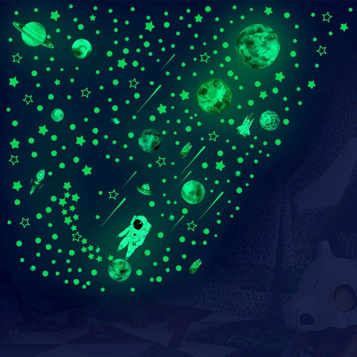 849Pcs Glow in The Dark Stars  - Glow In Dark Stars recension och pris