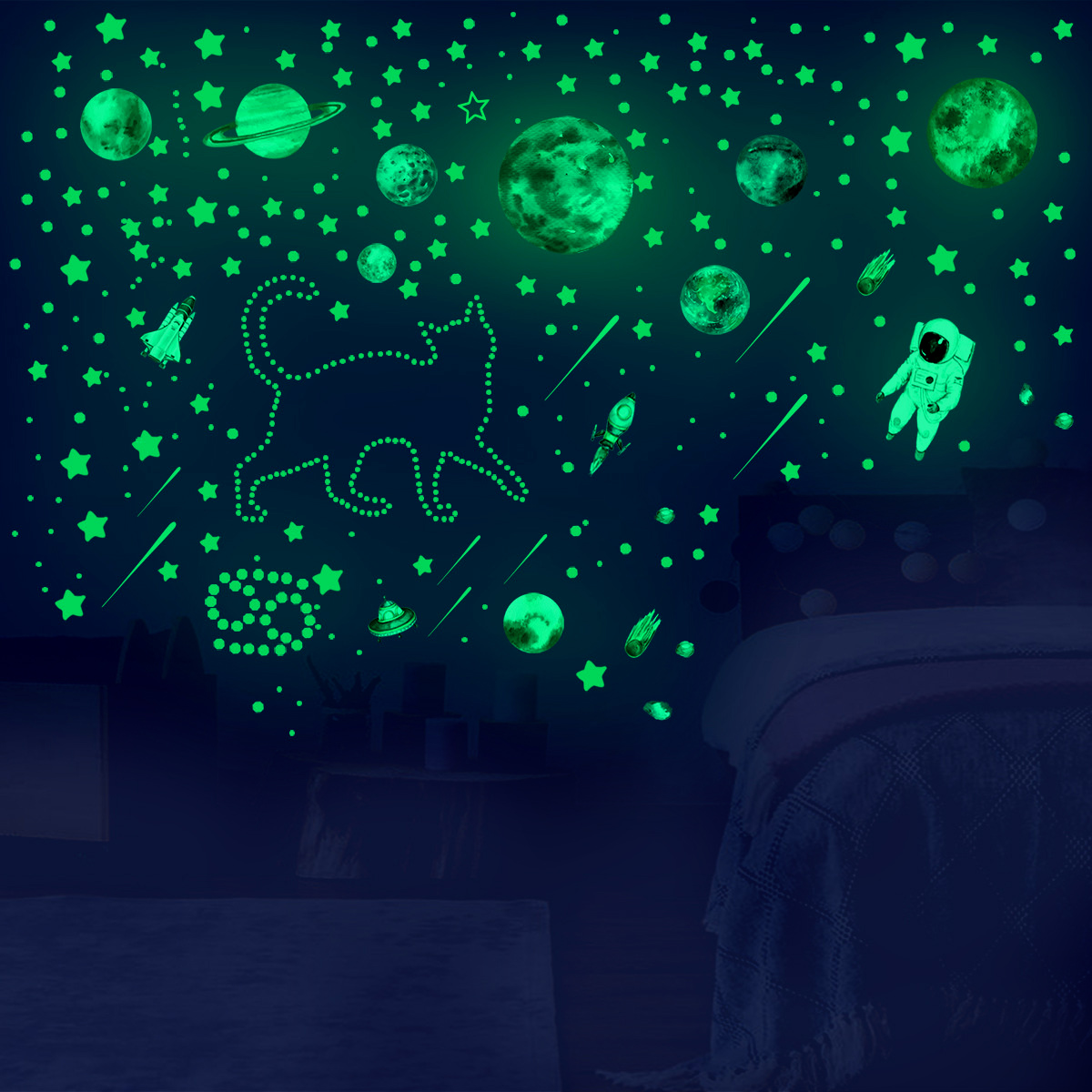 849Pcs Glow in The Dark Stars  - Glow In Dark Stars recension och pris