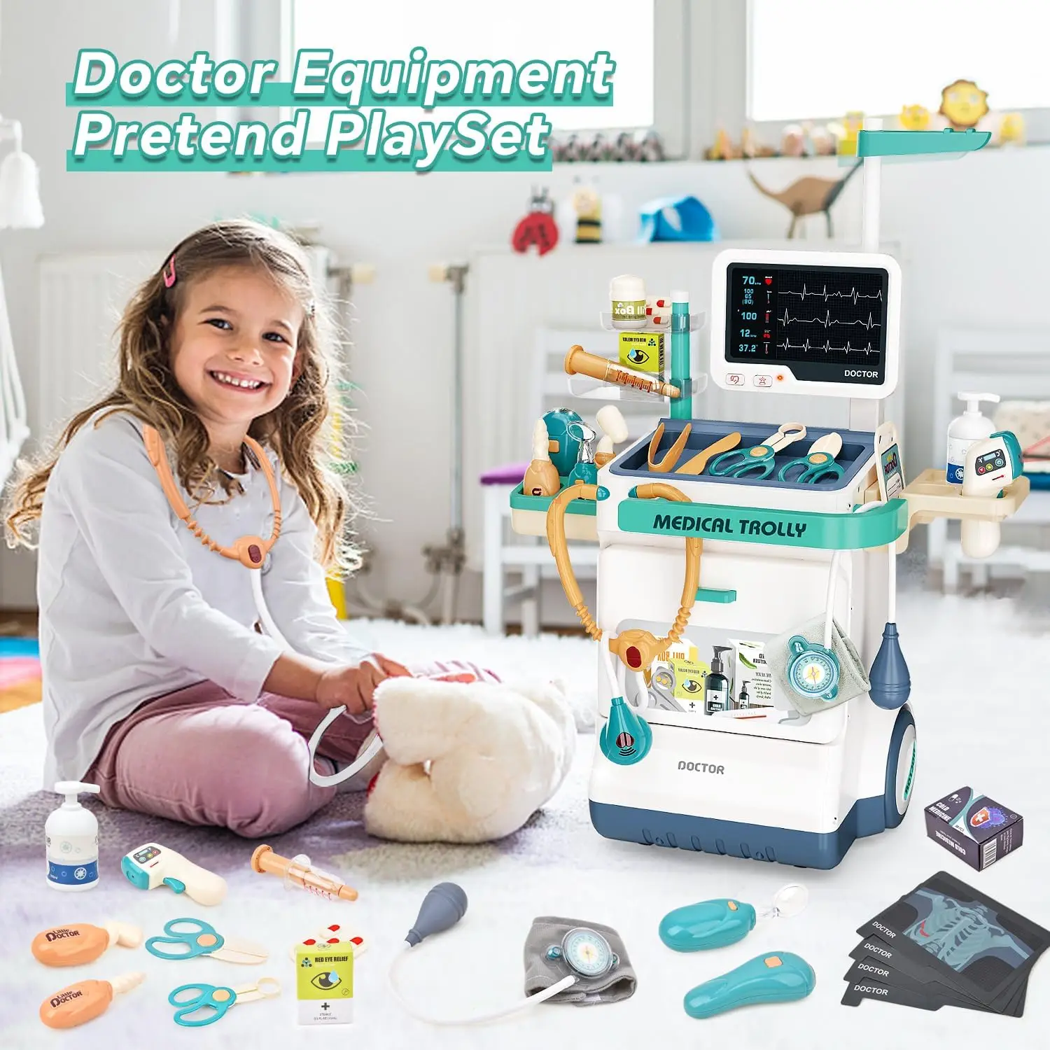 Kids Medical Kit Toy Pretend P - Kids Xray Toys recension och pris