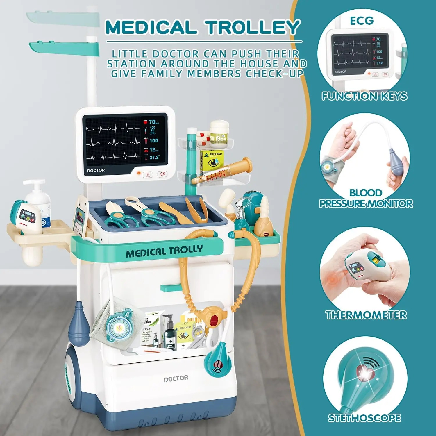 Kids Medical Kit Toy Pretend P - Kids Xray Toys recension och pris