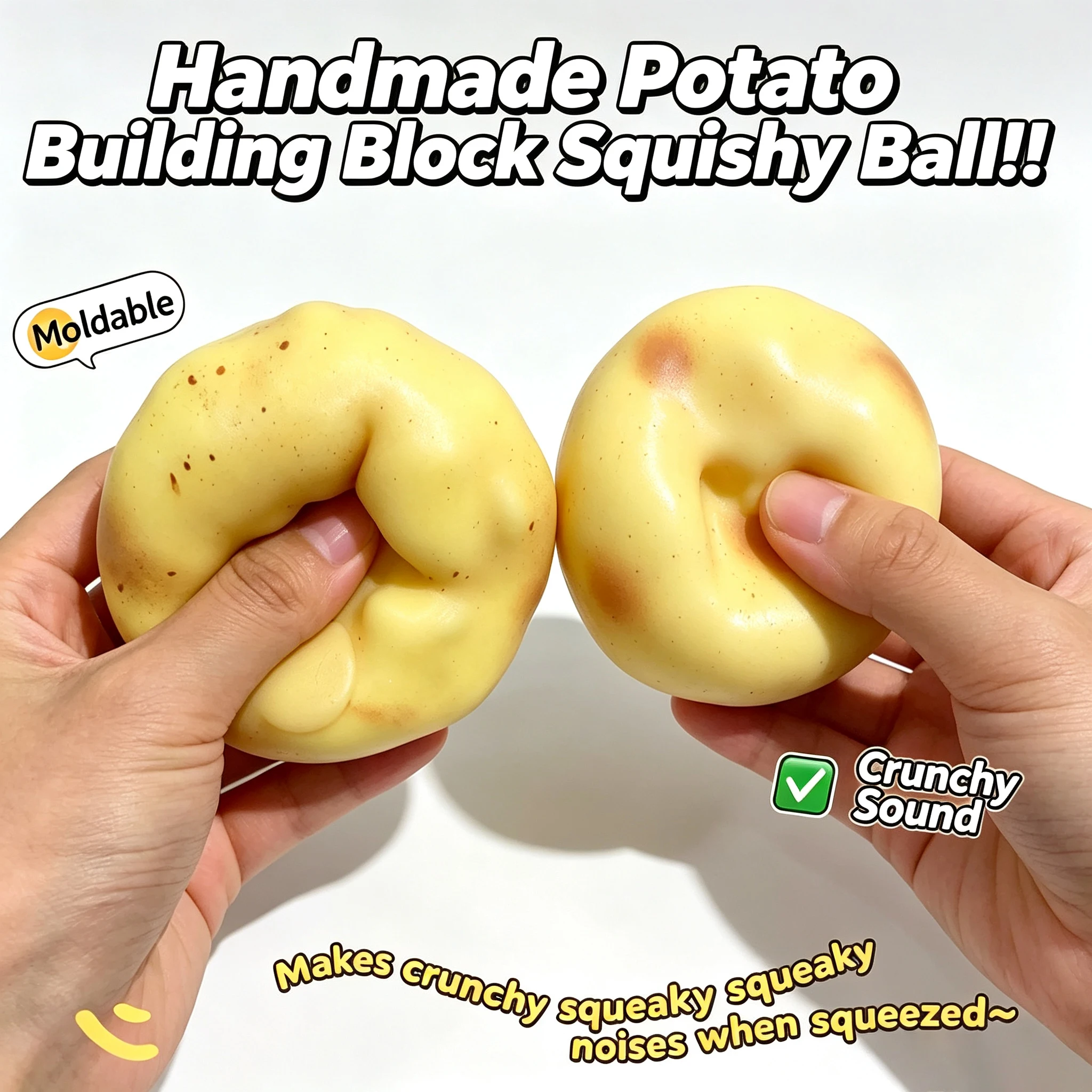 Crunchy Potato Squishy Stress  - Kids' Toy recension och pris