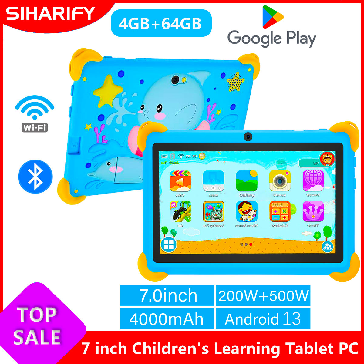 7 Inch 5G Kids' Tablets Androi - Learning Tablet Kids recension och pris