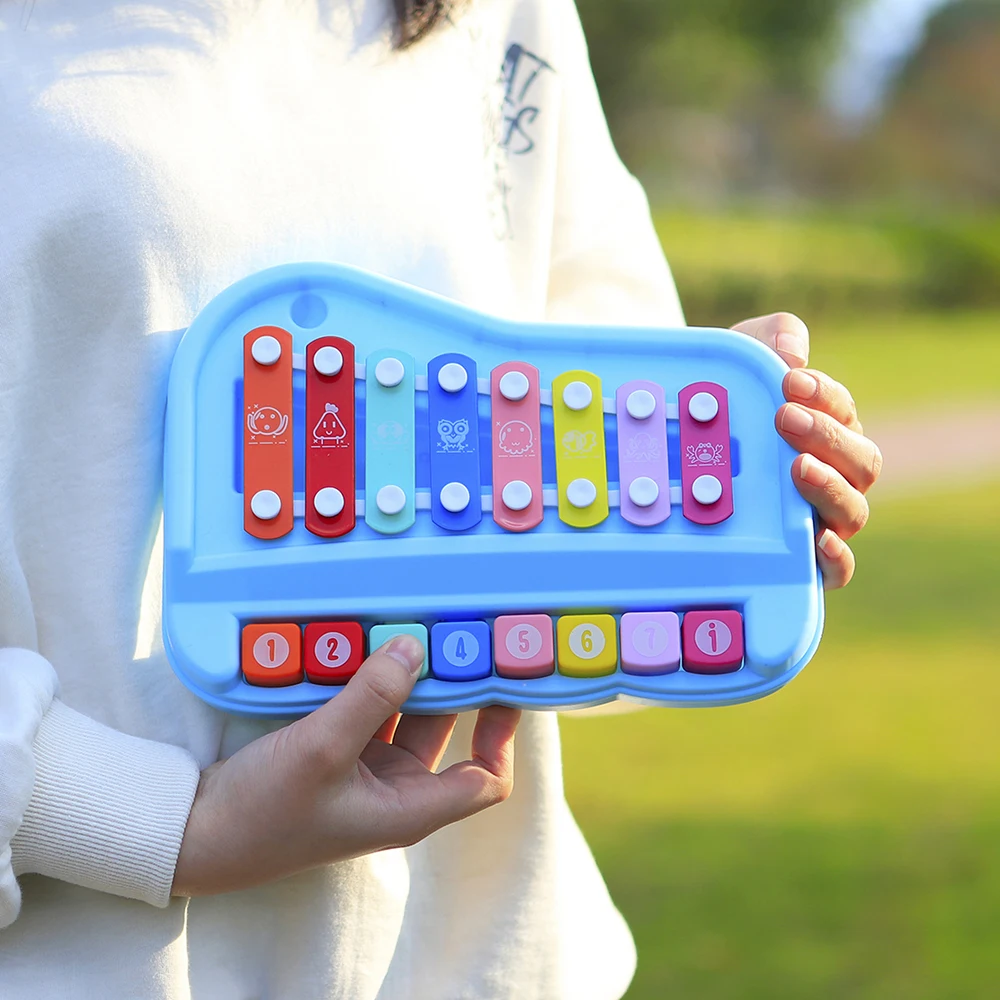 8 Tone Hand Percussion Instrum - Kids Toys Xylophone recension och pris