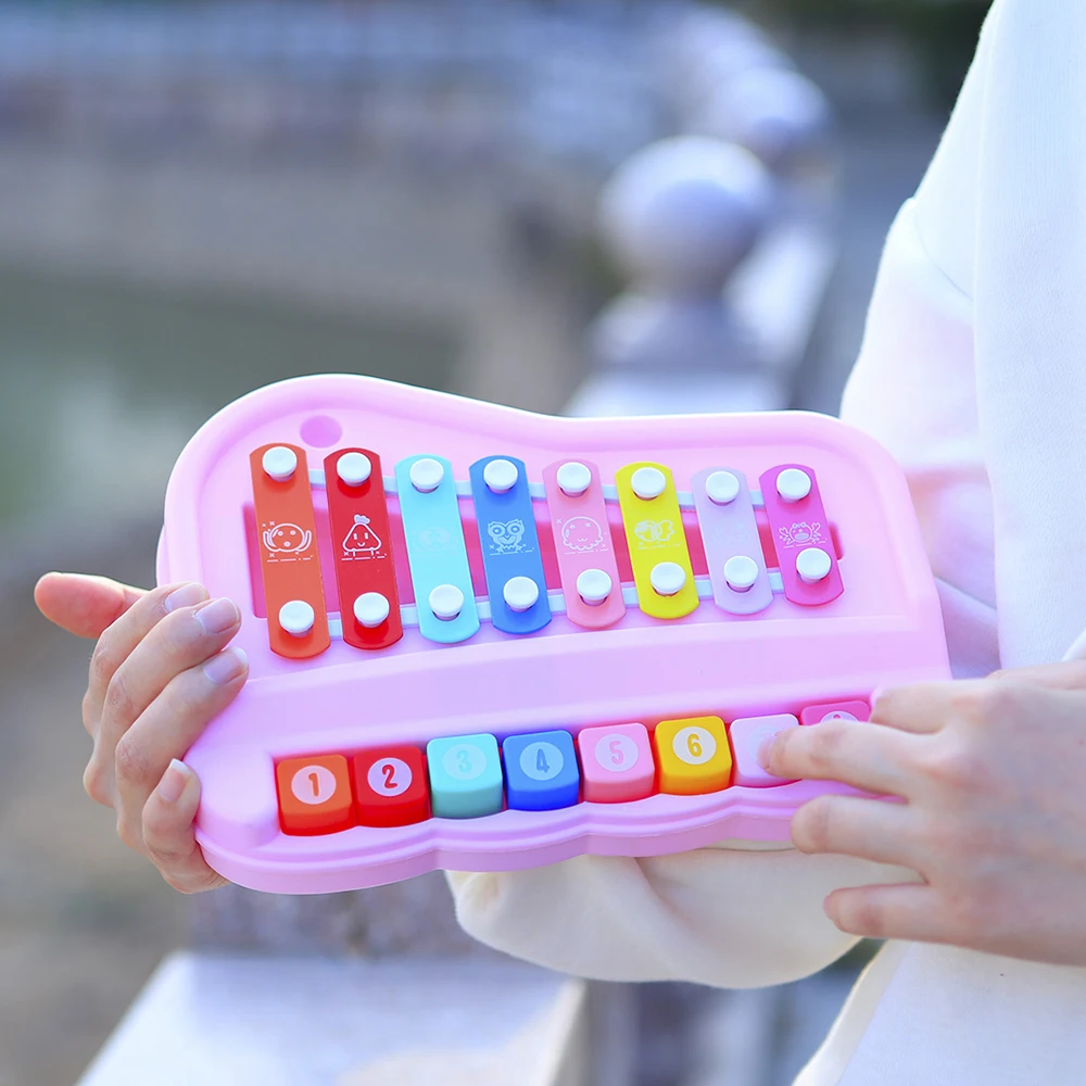 8 Tone Hand Percussion Instrum - Kids Toys Xylophone recension och pris