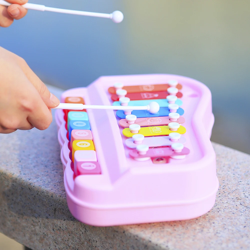 8 Tone Hand Percussion Instrum - Kids Toys Xylophone recension och pris