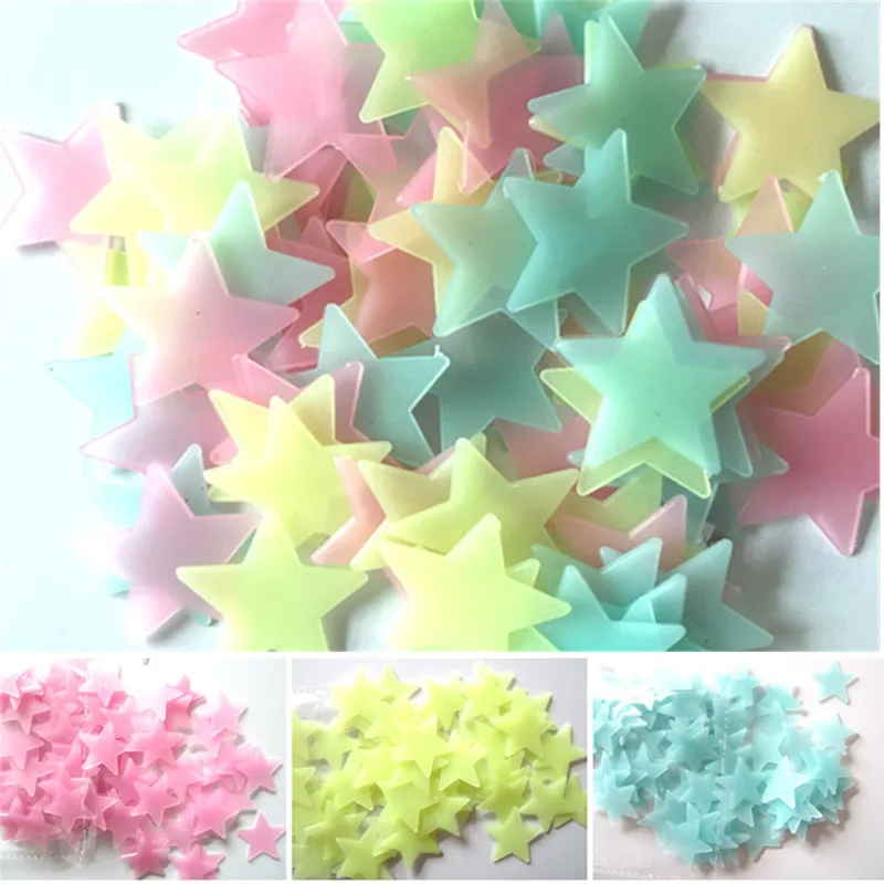100pcs Fluorescent Glow in the - Glow In Dark Stars recension och pris