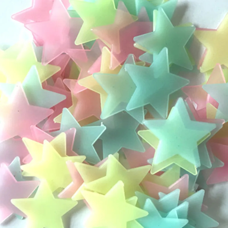 100pcs Fluorescent Glow in the - Glow In Dark Stars recension och pris