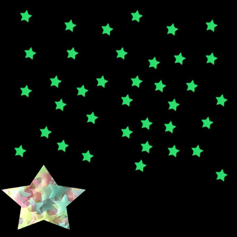 100pcs Fluorescent Glow in the - Glow In Dark Stars recension och pris