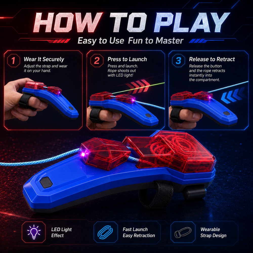 Creative Rope Launcher Spider  - Kids' Toy recension och pris