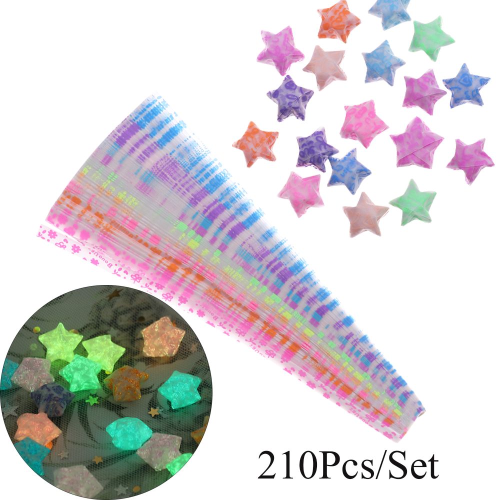 210pcs/lot Glow in Dark Lucky  - Glow In Dark Stars recension och pris