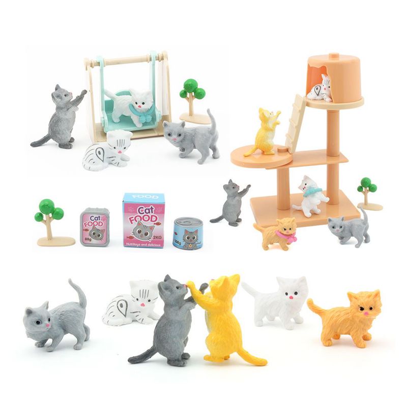 Cat Part Pet Set Kawaii Items  - Dollhouse Furniture Set recension och pris