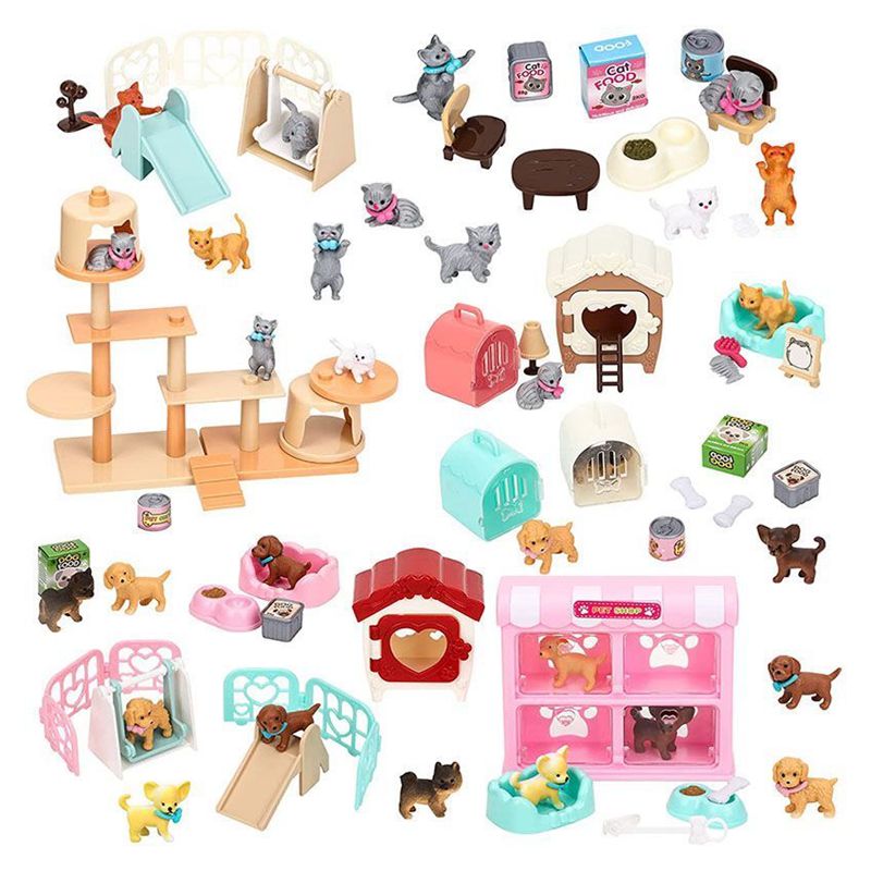 Cat Part Pet Set Kawaii Items  - Dollhouse Furniture Set recension och pris