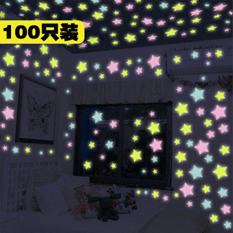 100Pcs Luminous 3D Star Sticke - Glow In Dark Stars recension och pris
