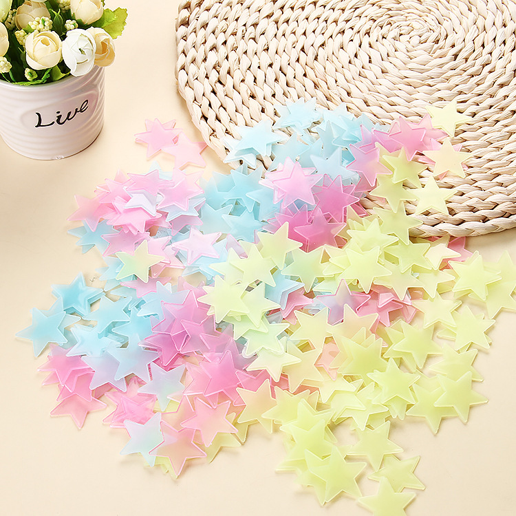 100Pcs Luminous 3D Star Sticke - Glow In Dark Stars recension och pris