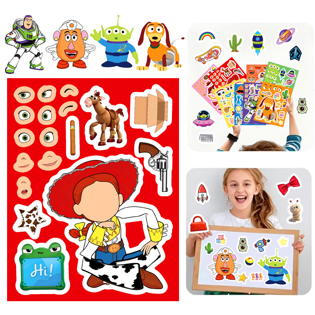 8/16Sheets Make a Face Cartoon - Kids' Toy recension och pris