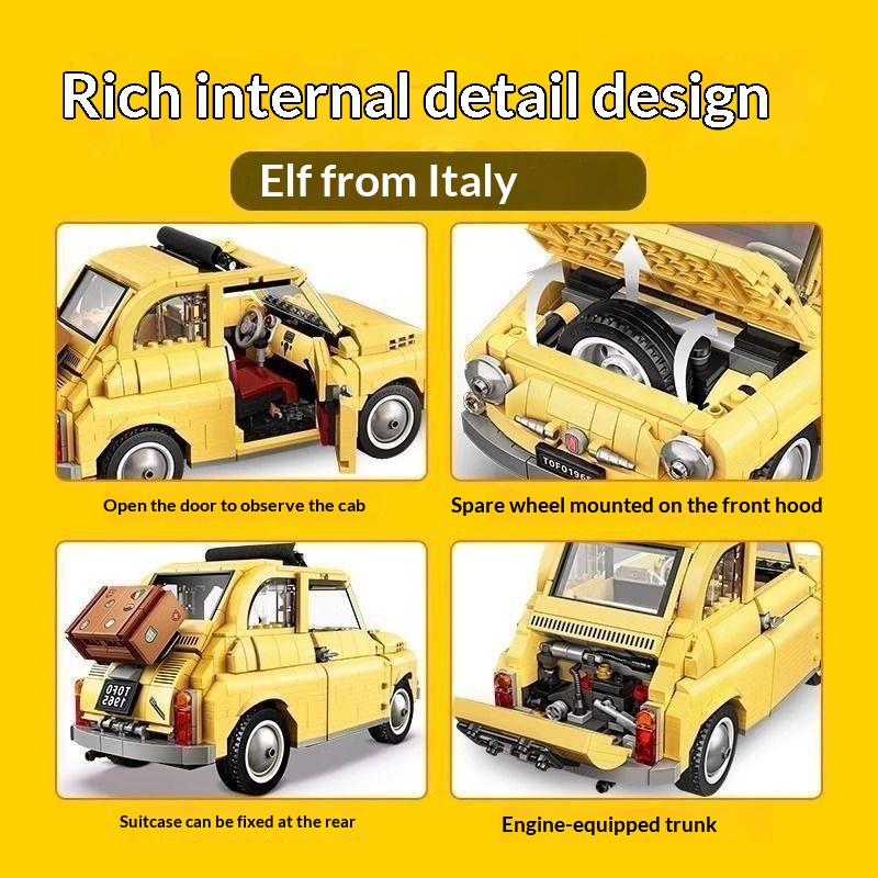 Compatible Lego 10271 Fiat 500 - Kids Toys Under 500 recension och pris