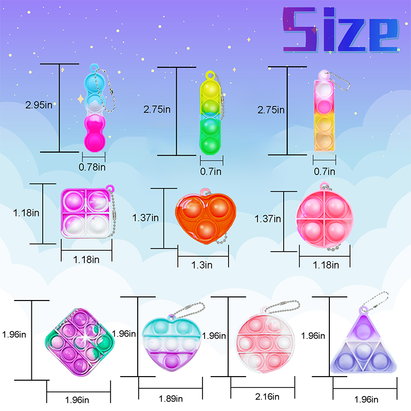Mini Pop Keychain Fidget Toys  - Kids' Toy recension och pris