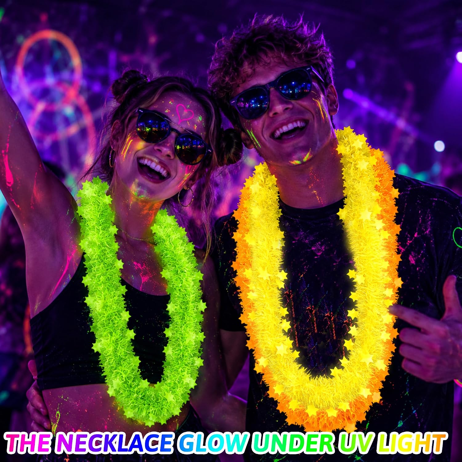 5-Star Lei Necklace Tassel Gar - Glow In Dark Stars recension och pris