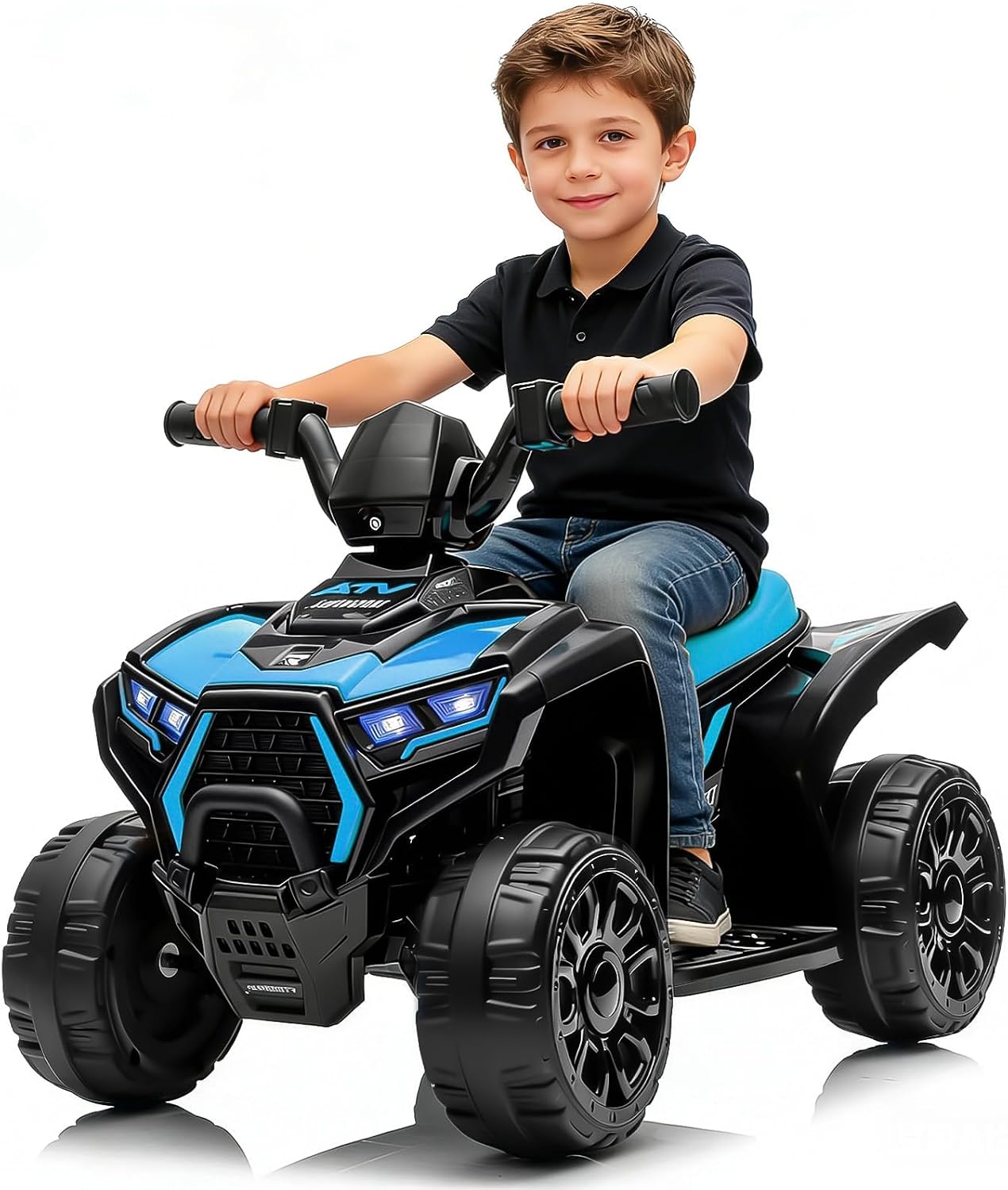 6V Blue Kids Ride‑On ATV Quad, - Kids Toys Quad recension och pris